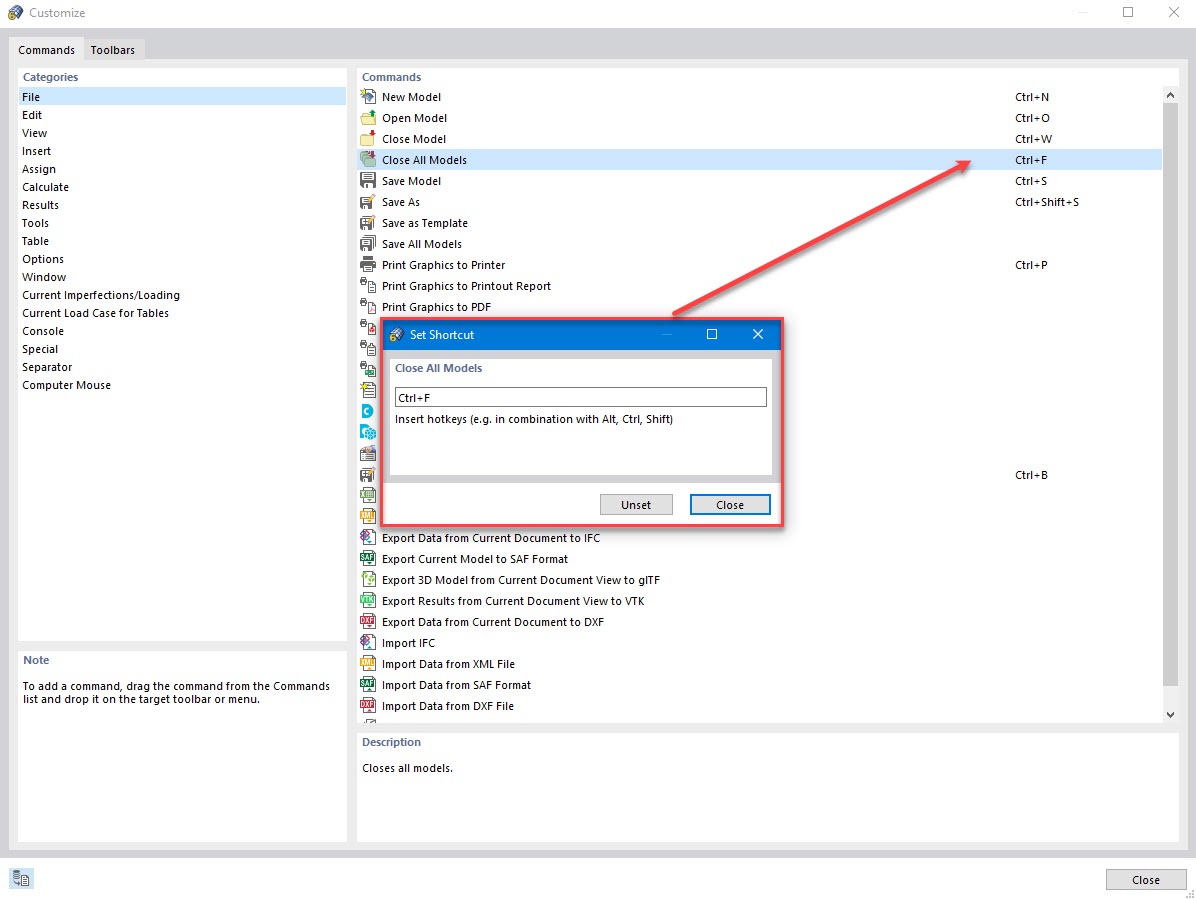 FAQ 005117 | Is it possible to create keyboard shortcuts? 