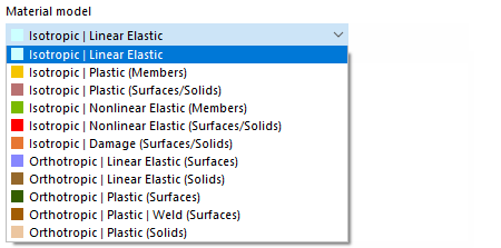 Material Models for Nonlinear Material Behavior Add-on