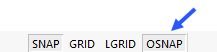 'OSNAP' Button in Status Bar