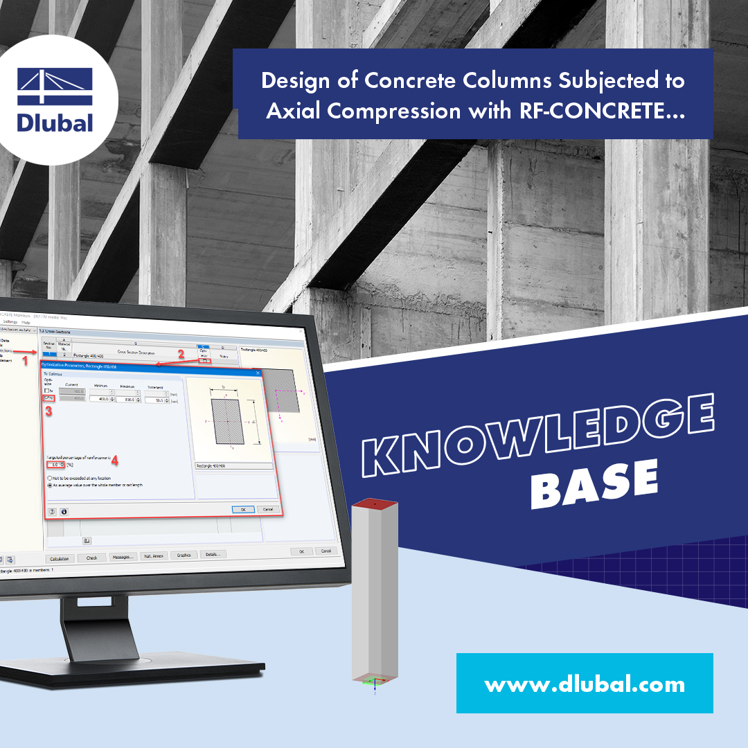 Designing Concrete Columns Subjected to Axial Compression with RF-CONCRETE Members