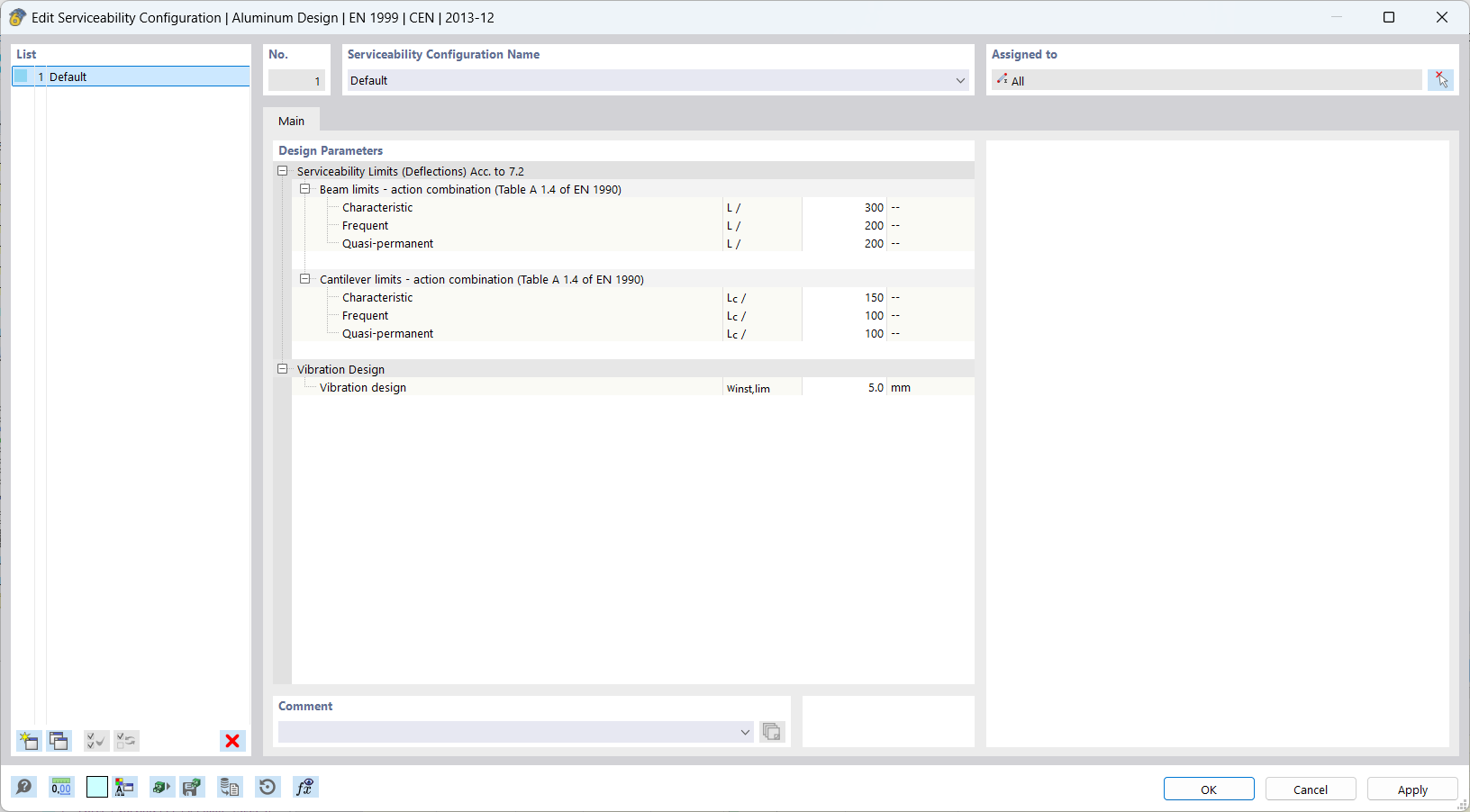 Dialog 'Edit Usability Configuration', Tab 'Base'