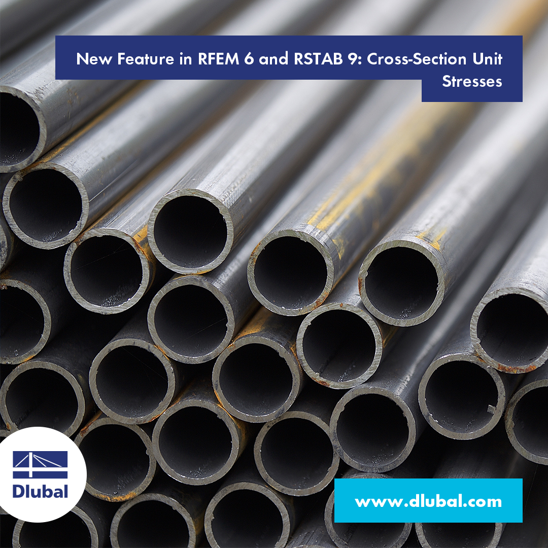 New Feature in RFEM 6 and RSTAB 9: Cross-Section Unit Stresses