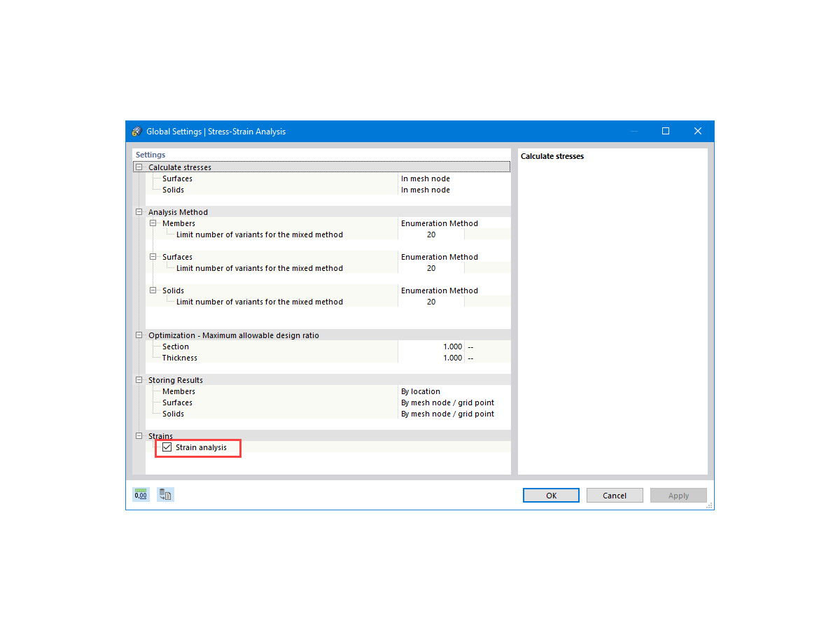 FAQ 005166 | Is it possible to display the deformation analysis of a surface (limit 0.5‰)?