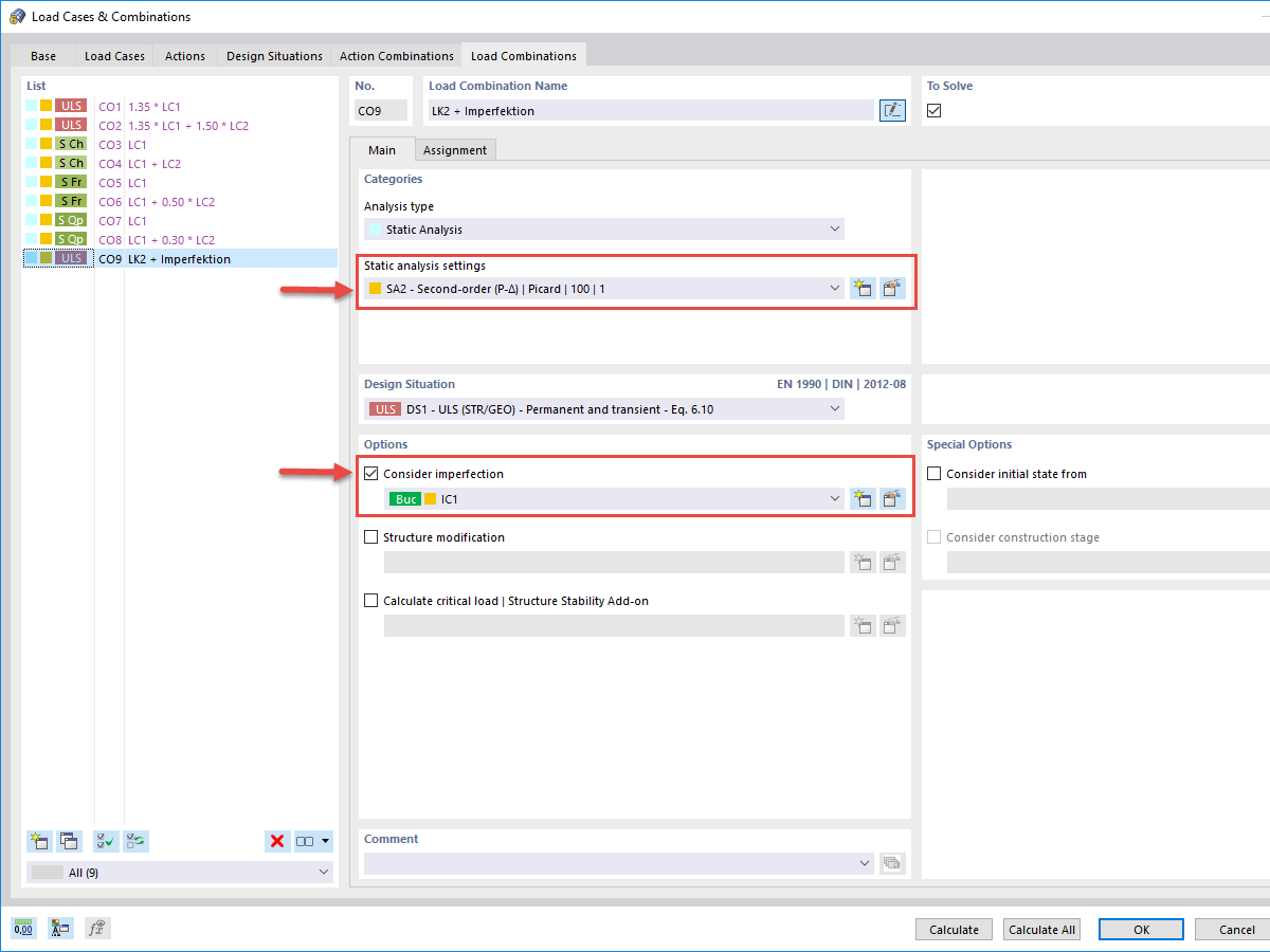 FAQ 005185 | How can I generate imperfections on surfaces in RFEM 6 on the basis of the governing buckling mode?