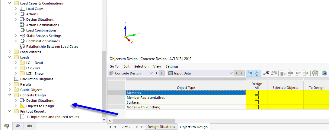 Missing Design Configurations if No Objects for Design