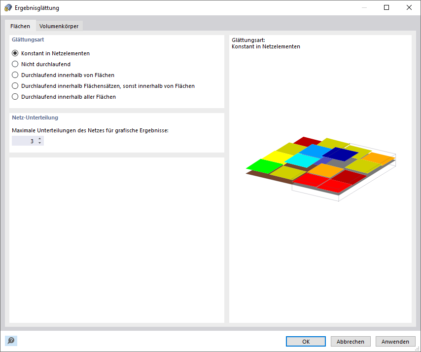 Setting of Smoothing