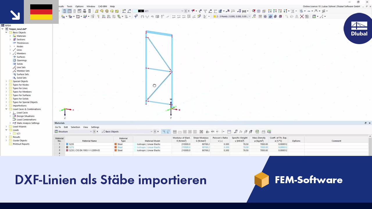 Video: Importing DXF Lines as Members