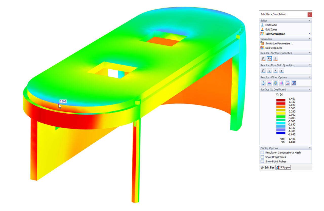 Surface Cp Coefficient