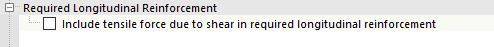 Include Tensile Force due to Shear in Required Longitudinal Reinforcement