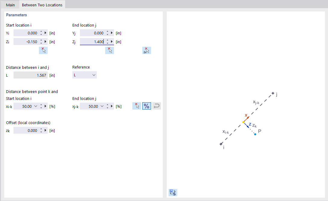 Defining Point Between Two Locations