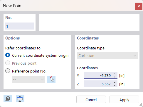 Setting Point Graphically