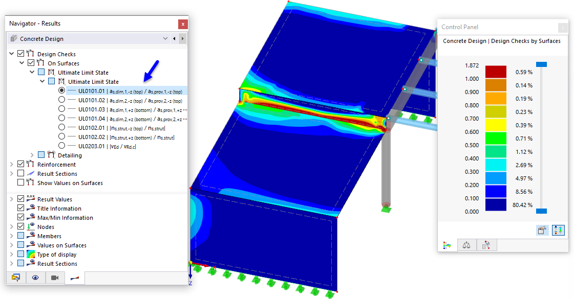 Design Ratios of Primary Reinforcement on Top Sides of Surfaces