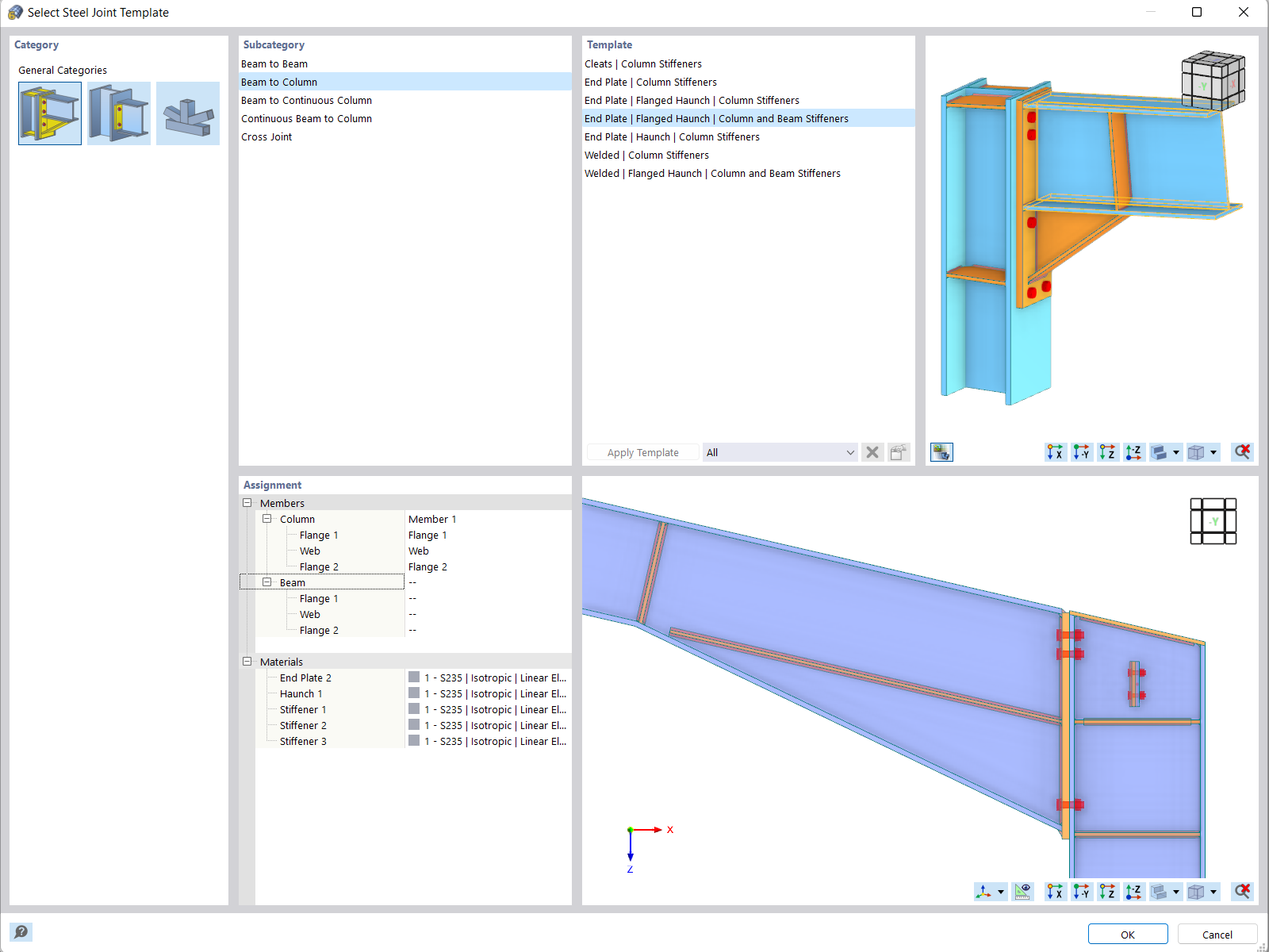 Steel Joints Template