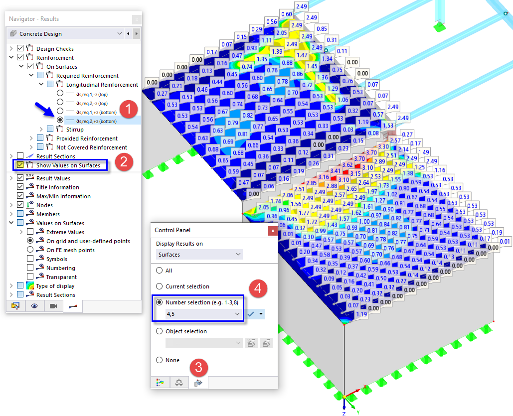 Bottom Reinforcement of Slabs in Secondary Direction