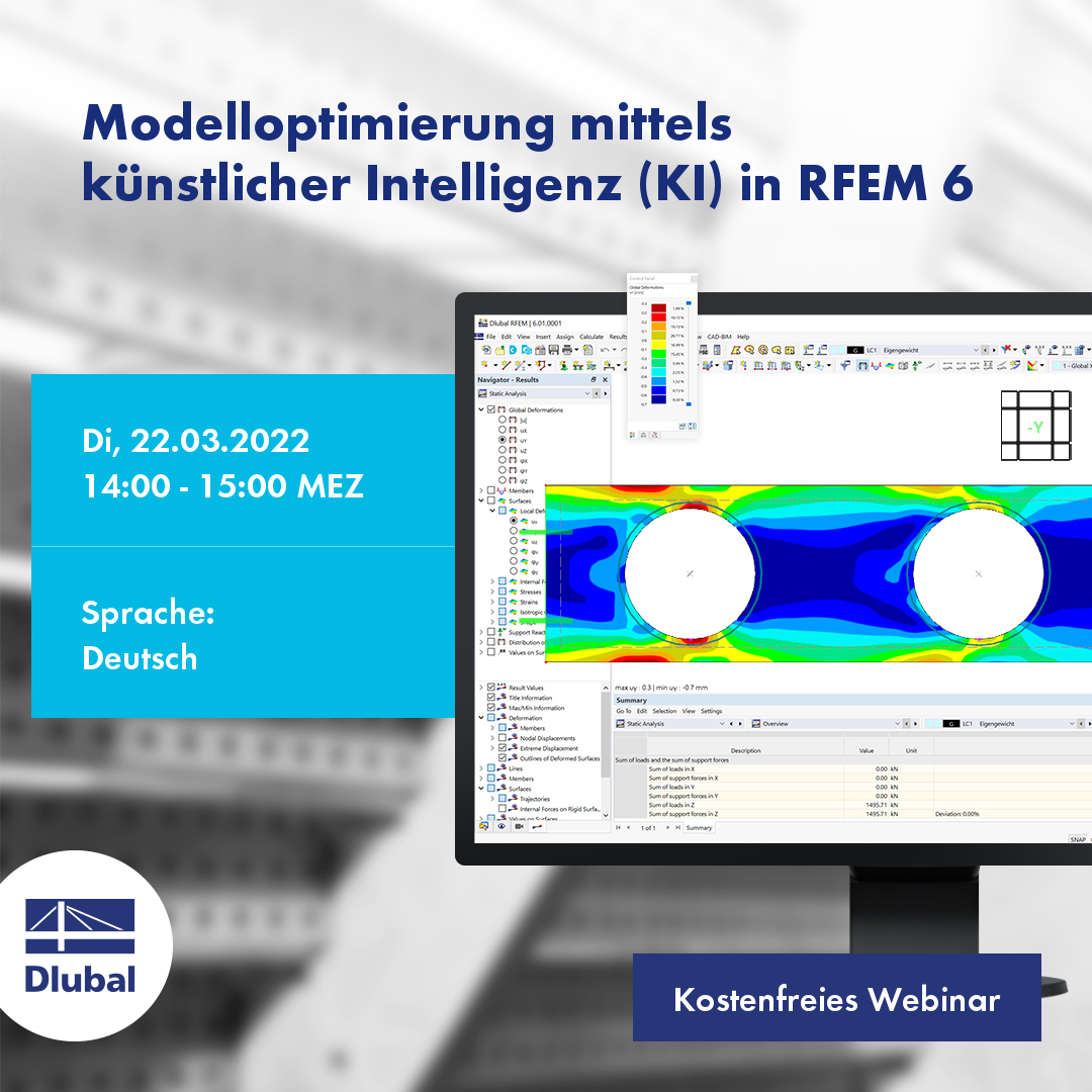 Model Optimization Using Artificial Intelligence (AI) in RFEM 6