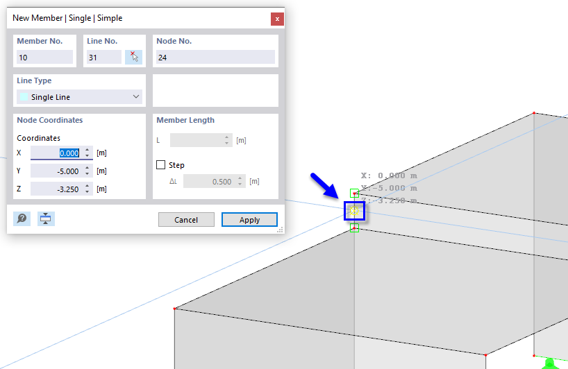 Defining Starting Point of Line