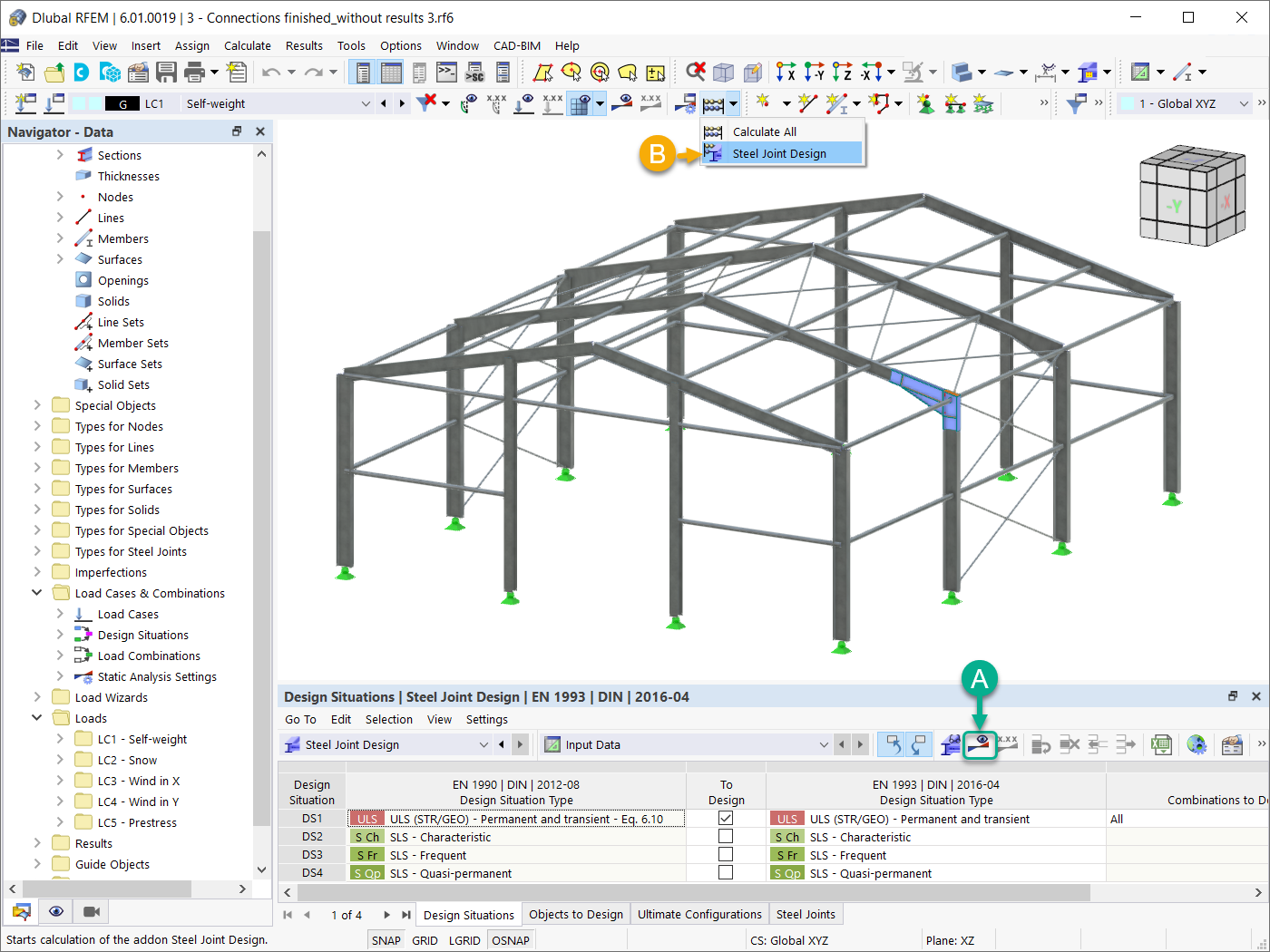 Running Steel Joint Design