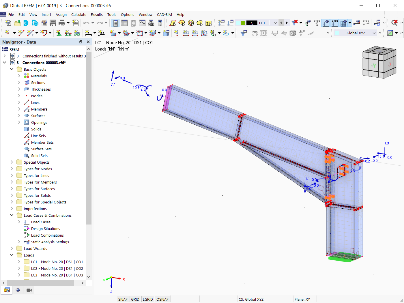 FE Model of Steel Joint