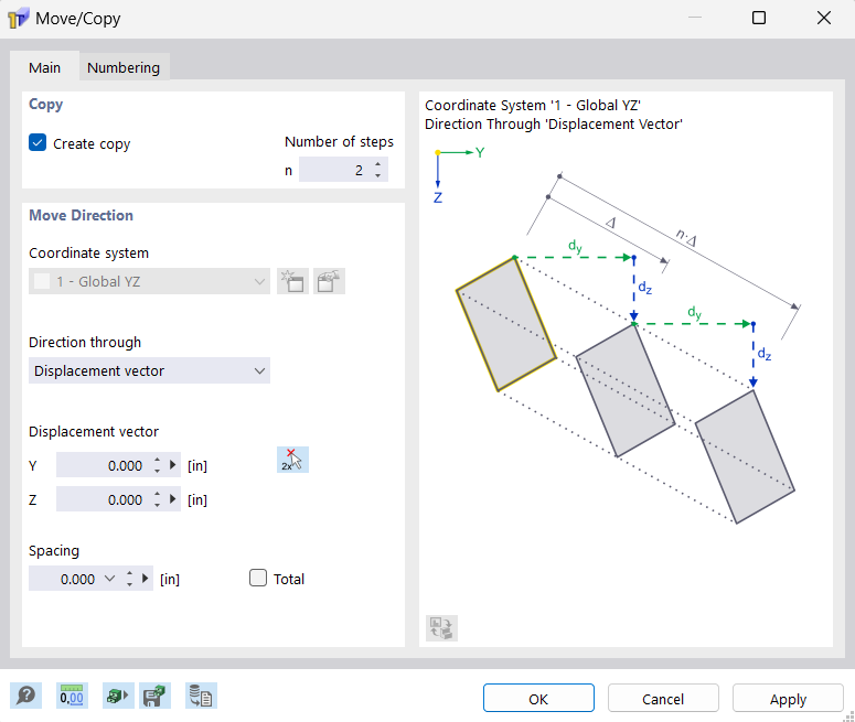 Dialog Box "Move/Copy"