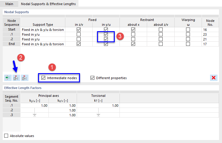 Adding Intermediate Supports