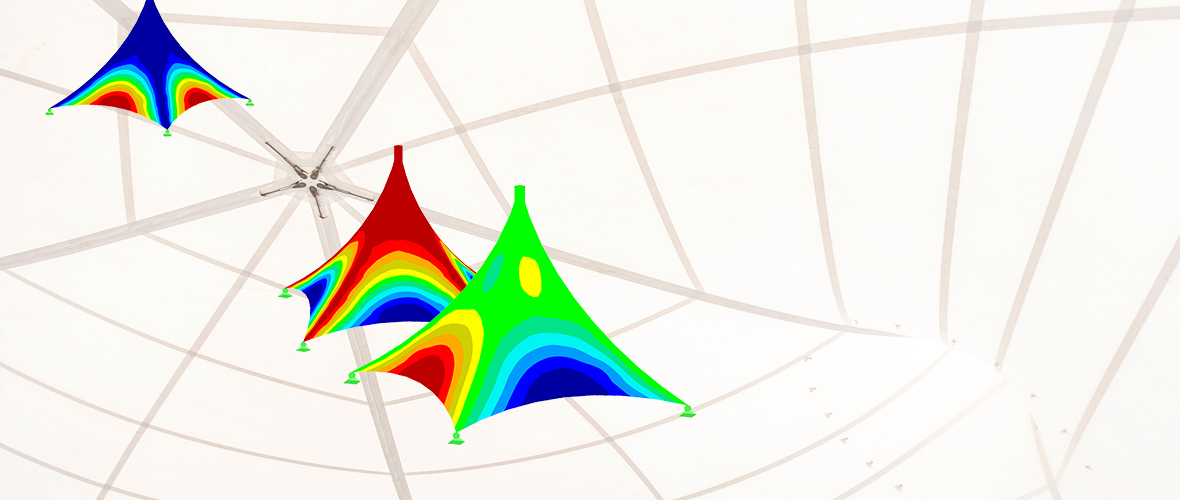 Structural Analysis of Tensile Membrane, Cable, Shell and Beam Structures