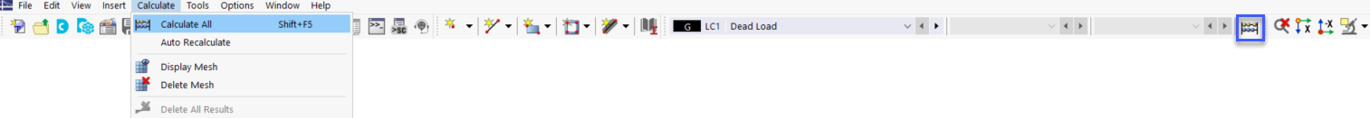 Function "Calculate All" in Menu and Toolbar