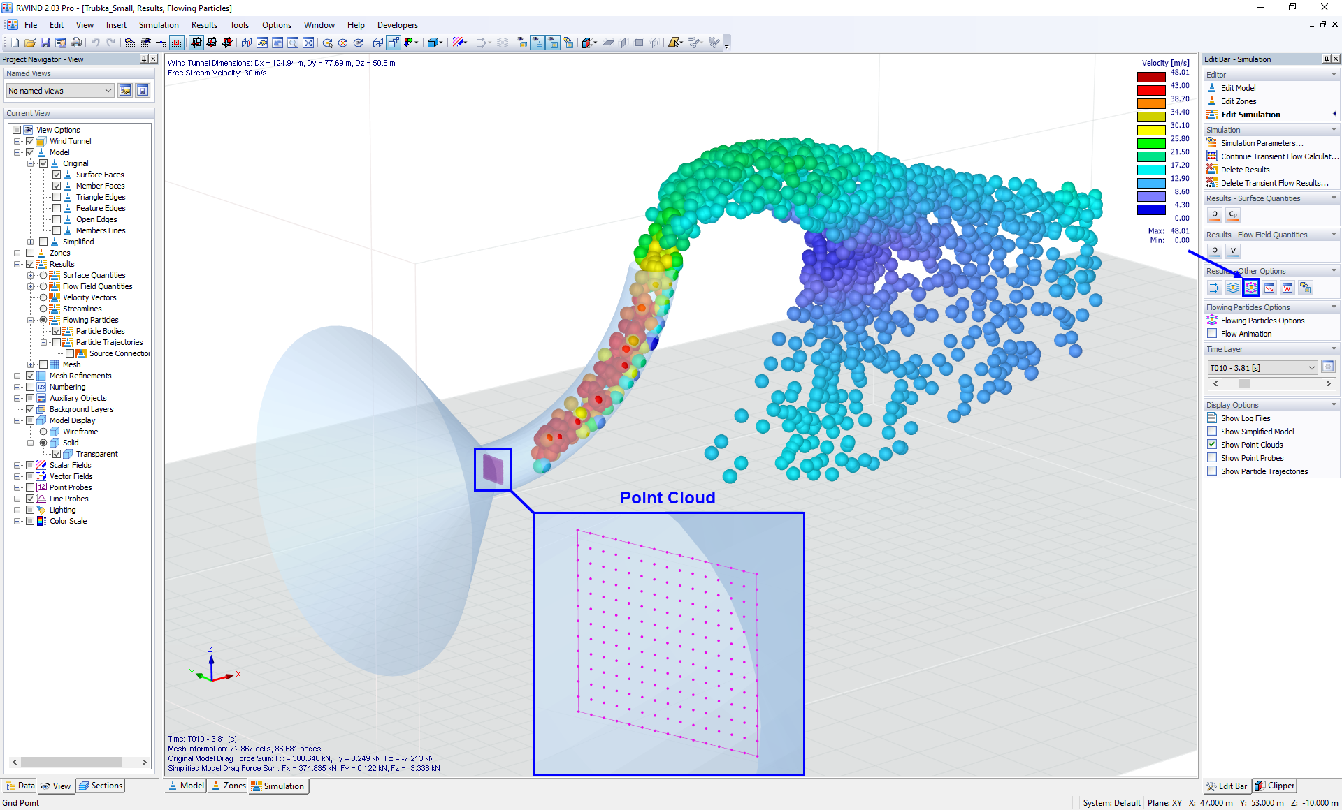 Point Cloud & Emitting Particles