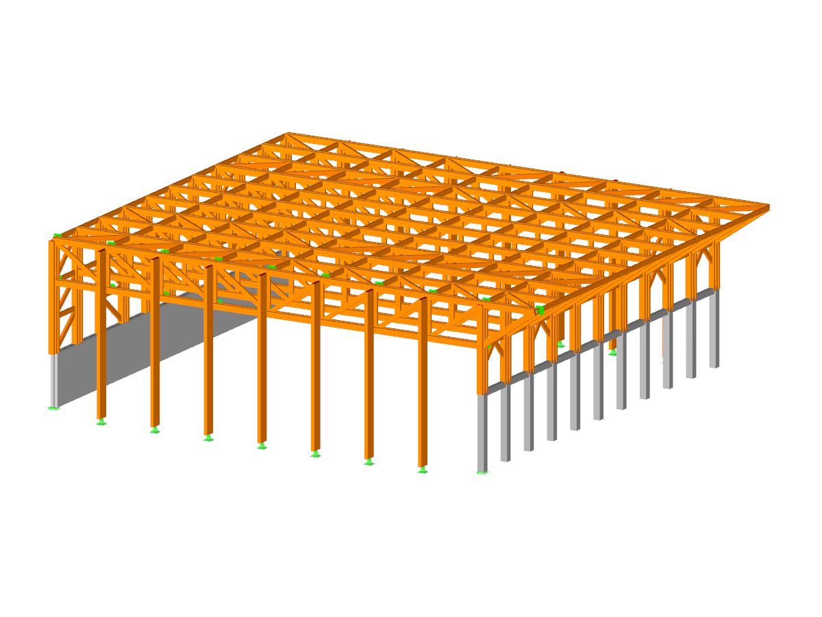 Timber and Concrete Frame