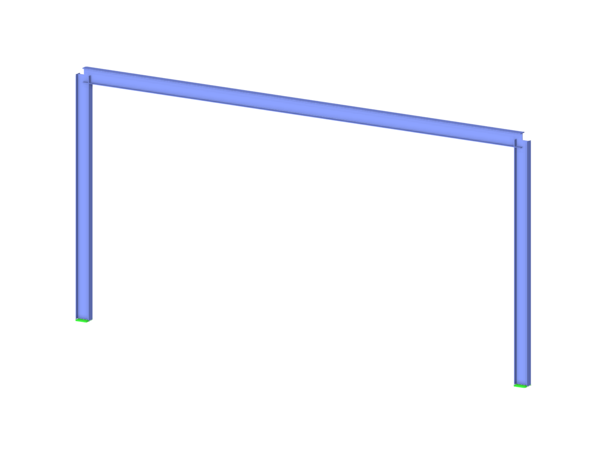 Fixed Steel Frame with Python