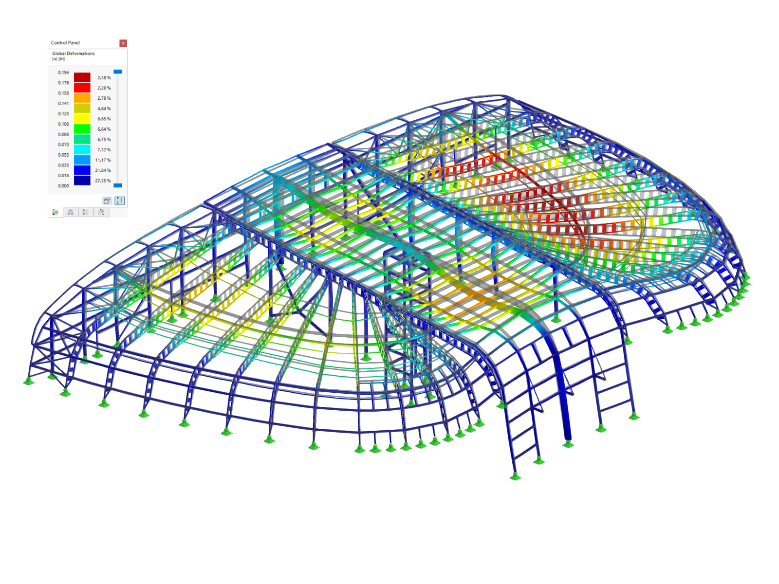 Global Deformation by Self-Weight