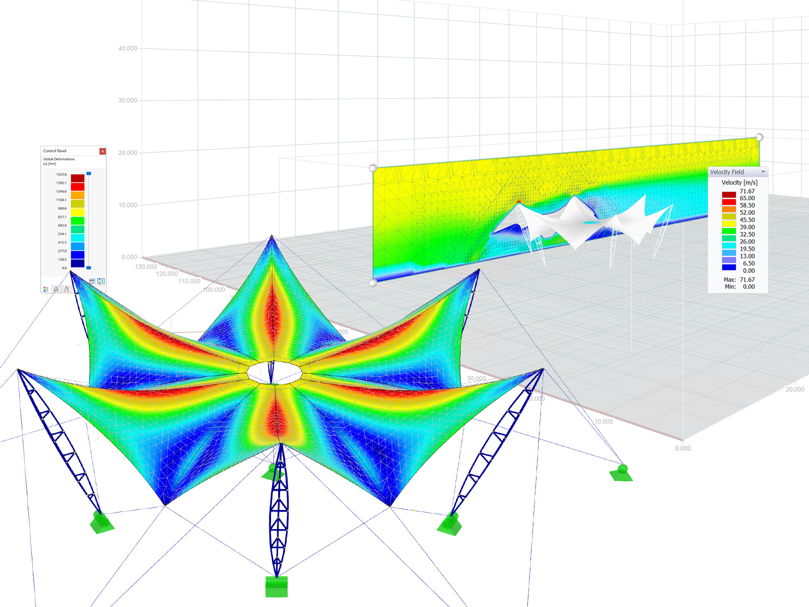 Wind Load Generation on Membrane Structure