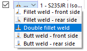 Selecting Weld Type