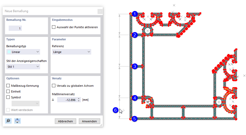 Setting Dimension Graphically