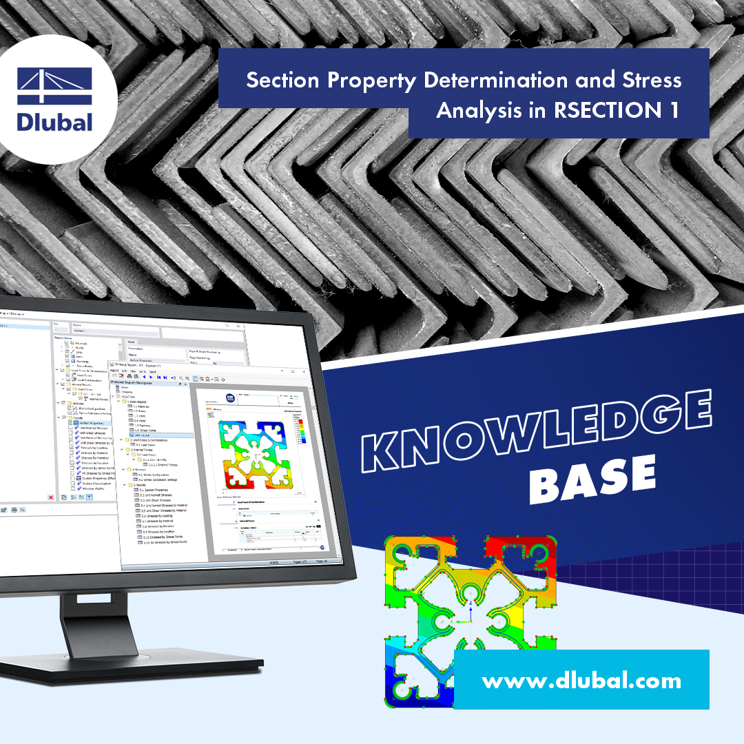 Section Property Determination and Stress Analysis in RSECTION 1