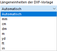 Selecting Length Unit