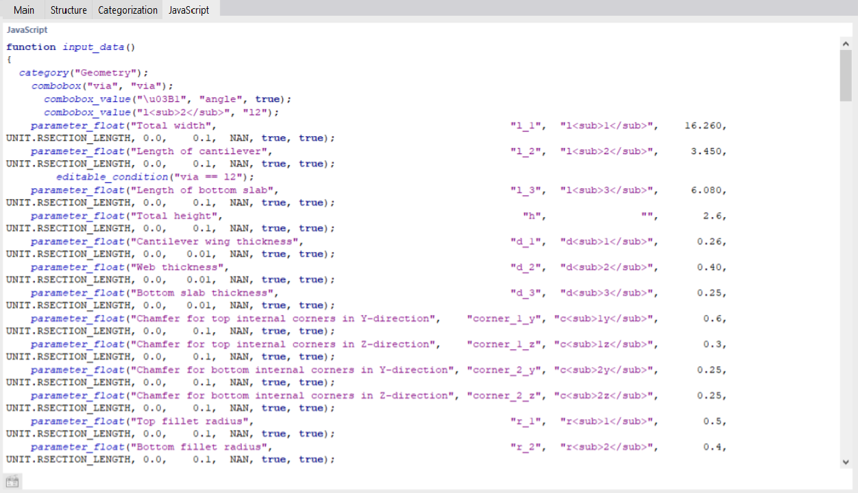 JavaScript Parameter of Block