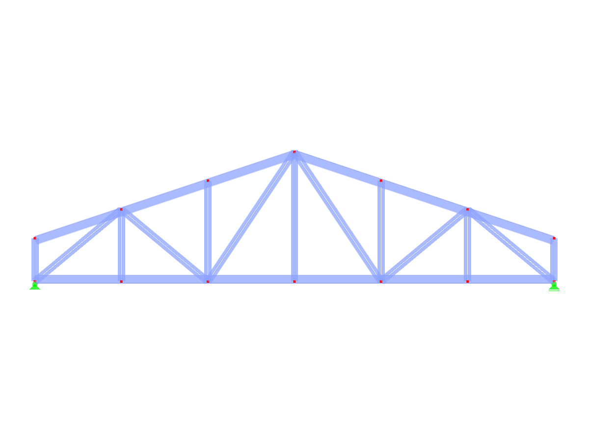 Model 004126 | FT452-b | Double Pitched Truss