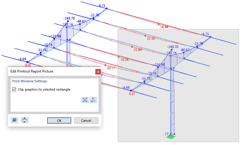 Defining Area for Printout in Graphic