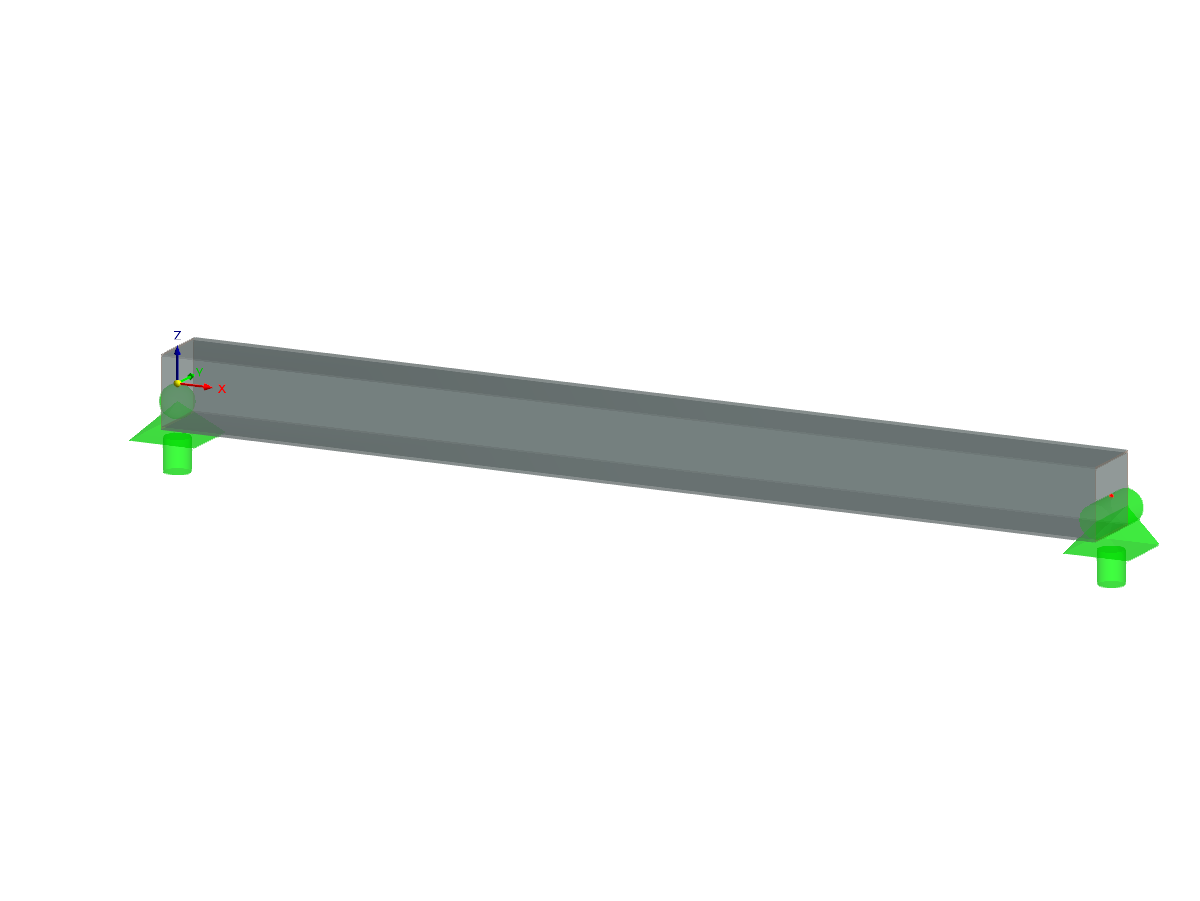 Beam in Axial Compression According to ADM