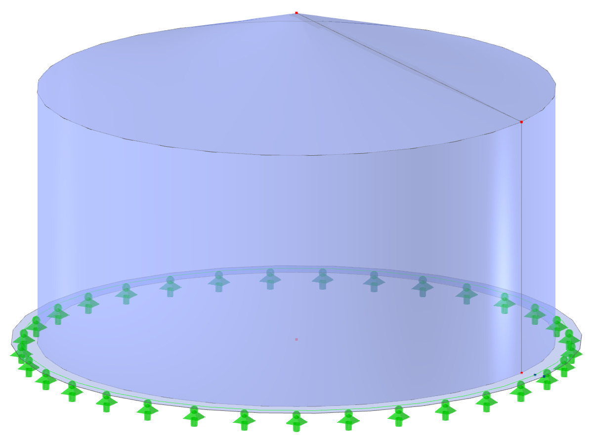 Model ID 2767 | SIC007-a | Silo | Circular Plan, Conical Roof