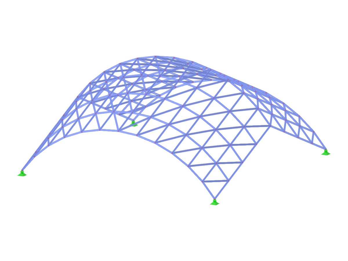 Model ID 3592 | TSC002 | Truss System for Singly Curved Planes