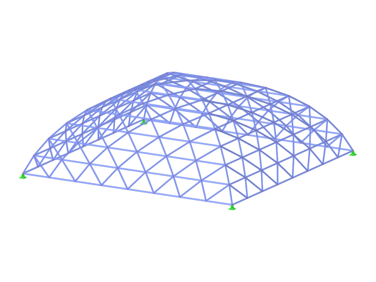 Model ID 3593 | TSC003 | Truss System for Singly Curved Planes