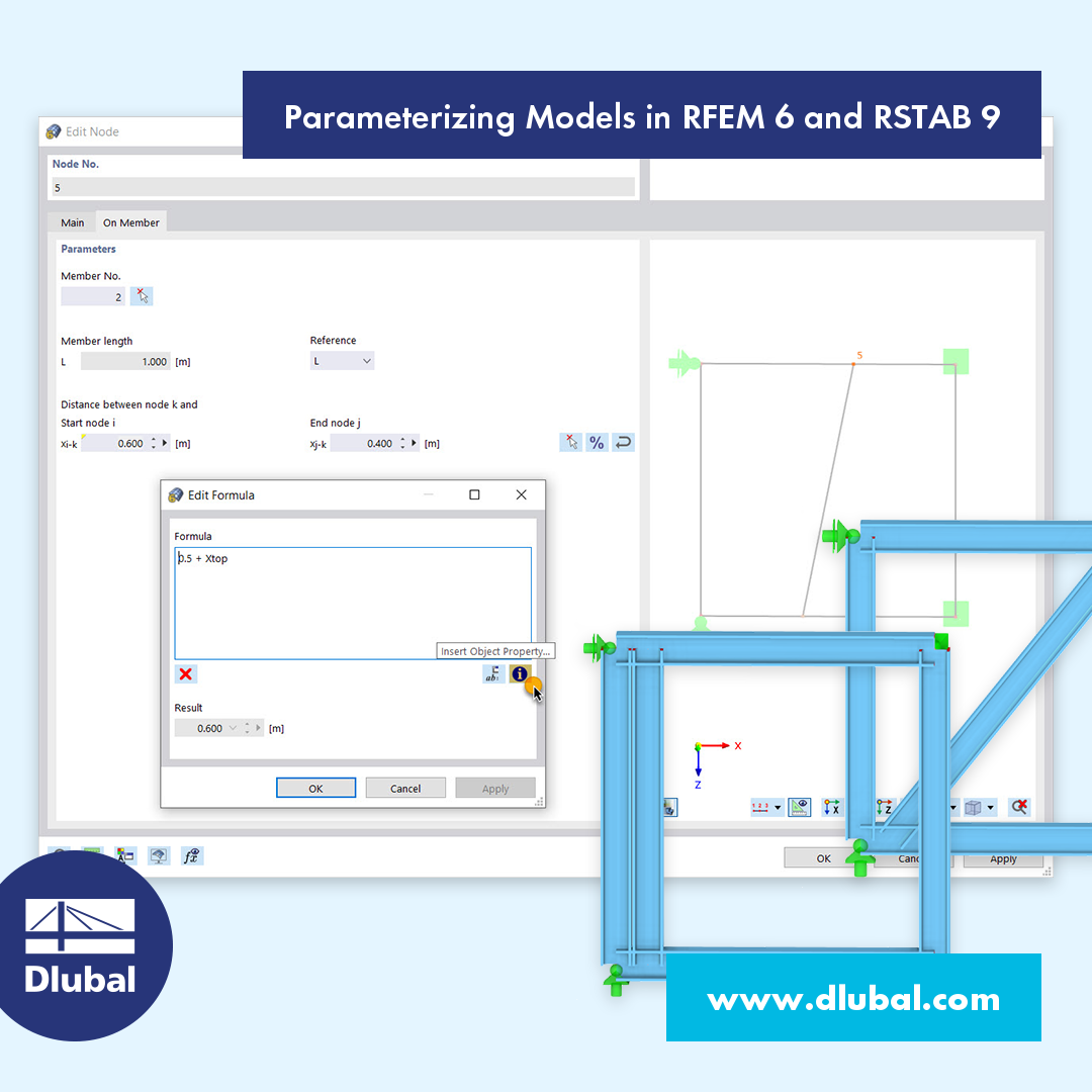 Parameterizing Models in RFEM 6 and RSTAB 9