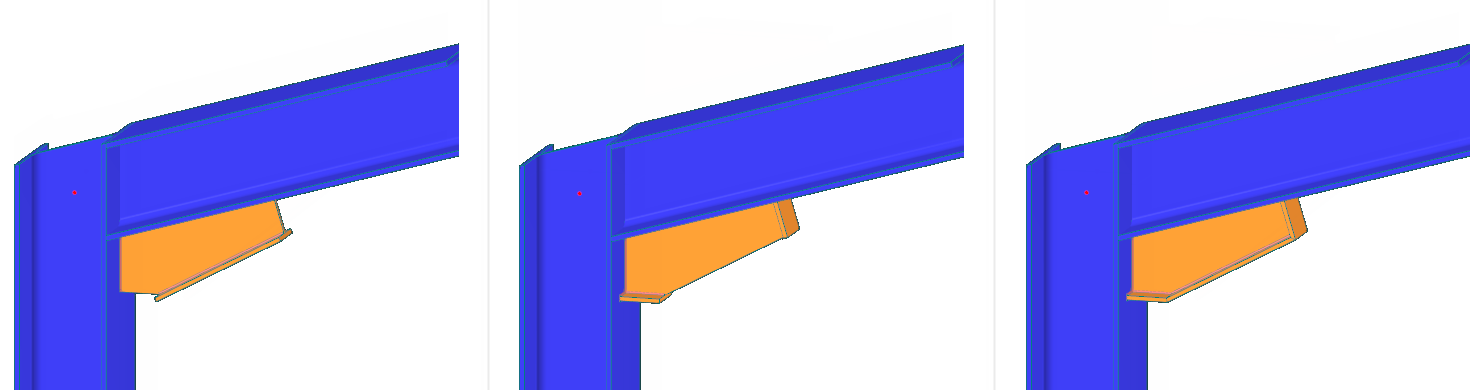 Flanged Edges: Inclined (Left), Indentation (Middle), All (Right)