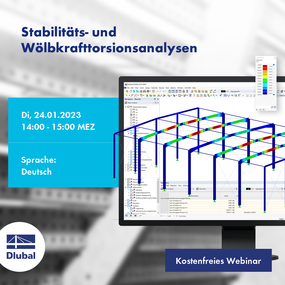 Stability and Warping Torsion Analysis