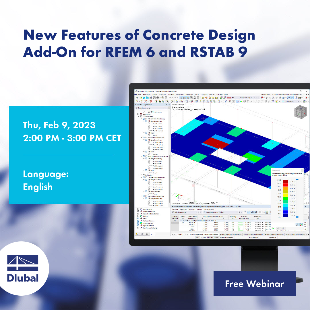 New Features of Concrete Design Add-On for RFEM 6 and RSTAB 9