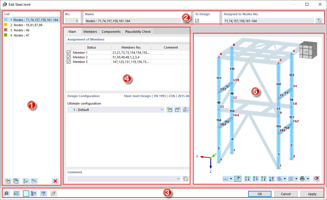 Dialog Box "Edit Steel Joint"