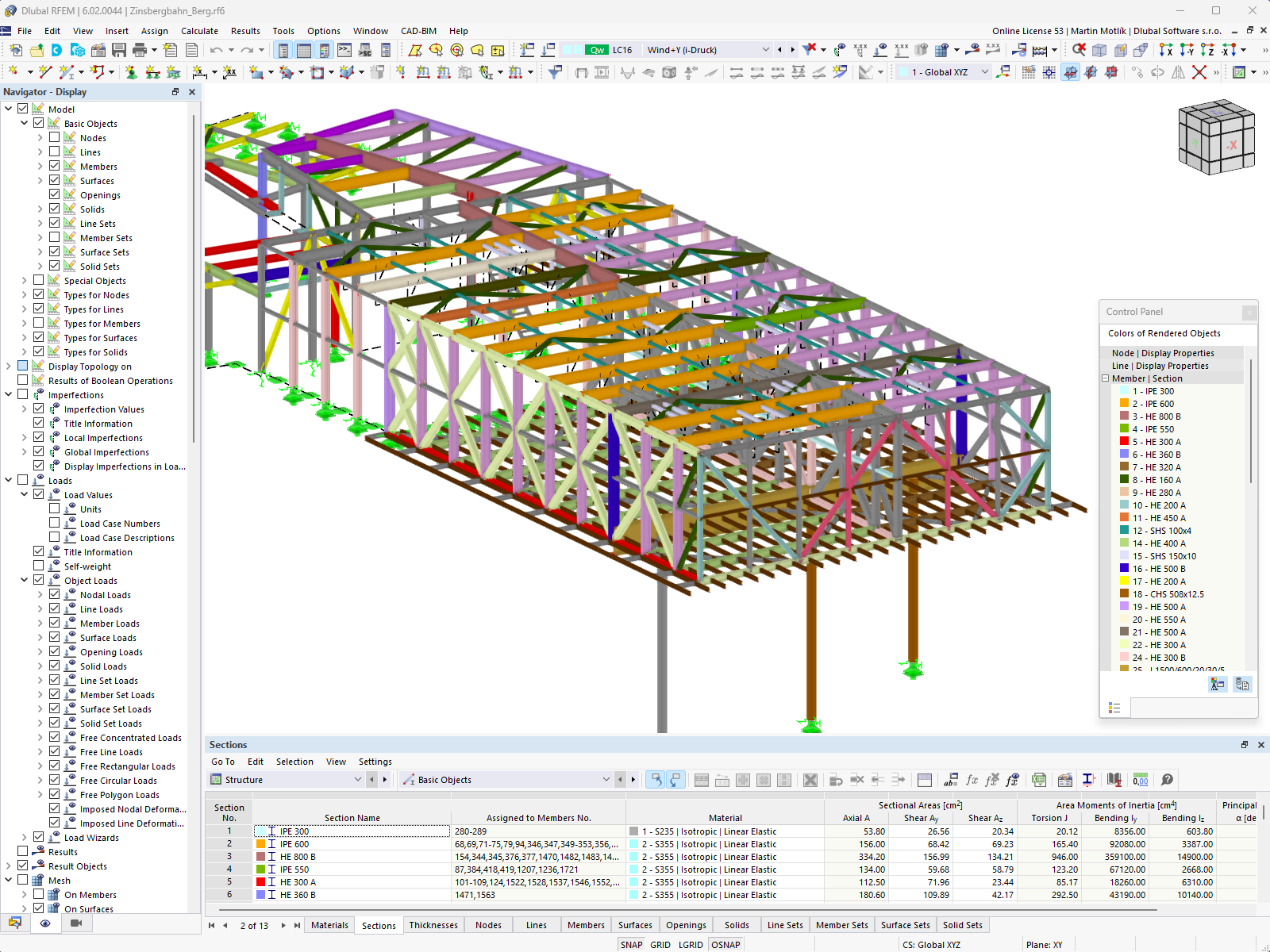 Model of Mountain Station in RFEM