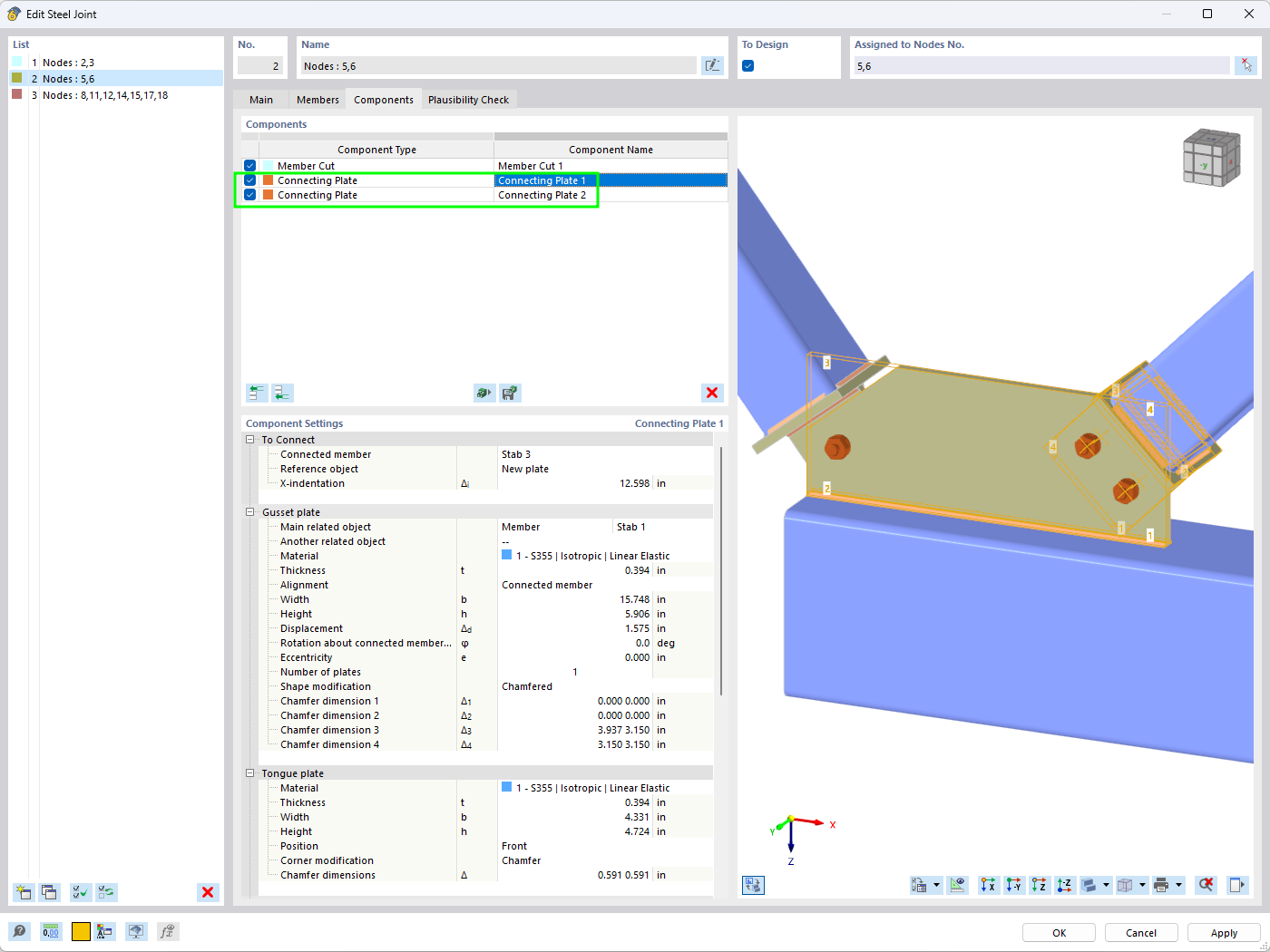 Feature 002561 | Connecting Plate Component