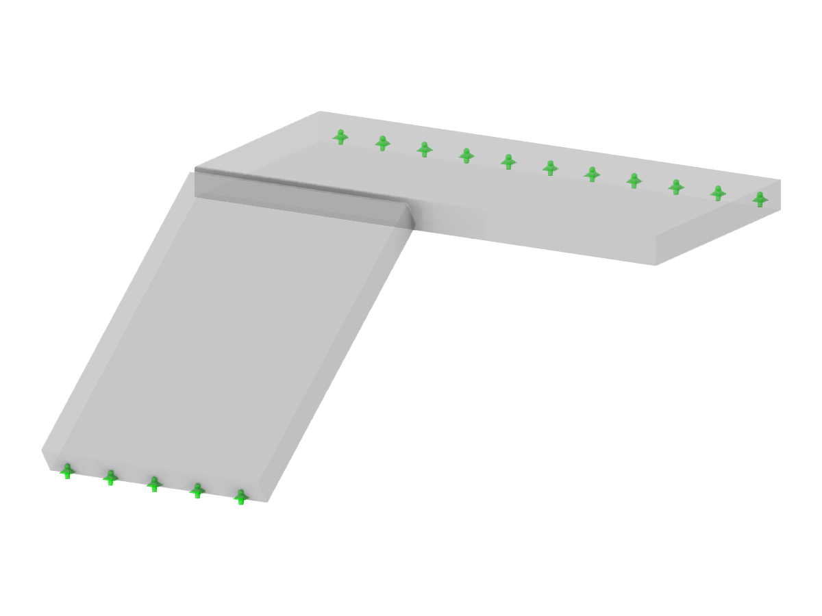 Model 003876 | 	STC007 | Concrete Single-Flight Staircase with Right Landing